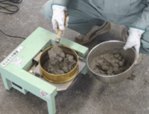 モルタル試料採取